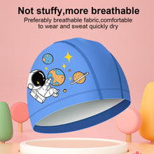 Load image into Gallery viewer, 1PC Children'S PU Coated Swimming Cap Cartoon Print High Elastic Waterproof Ear Protector Breathable Swimming Cap
