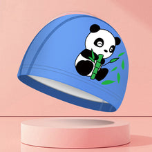 Load image into Gallery viewer, 1PC Children'S PU Coated Swimming Cap Cartoon Print High Elastic Waterproof Ear Protector Breathable Swimming Cap
