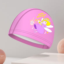 Load image into Gallery viewer, 1PC Children'S PU Coated Swimming Cap Cartoon Print High Elastic Waterproof Ear Protector Breathable Swimming Cap
