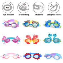 Load image into Gallery viewer, 3-16 Years Children Cartoon HD Swimming Goggles Waterproof Anti-Fog Swimming Safety Goggles Professional Swimming Equipment
