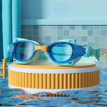 Load image into Gallery viewer, Children's Cartoon Small Frame Swimming Goggles HD Waterproof Anti-Fog Diving Goggles Silicone Cap Professional Swimming Equipment
