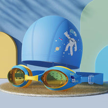 Load image into Gallery viewer, Children's Cartoon Small Frame Swimming Goggles HD Waterproof Anti-Fog Diving Goggles Silicone Cap Professional Swimming Equipment
