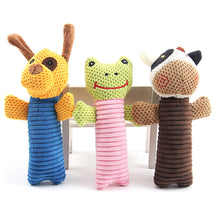 Load image into Gallery viewer, Pet Dog Squeaky Toys Animals Shapes Squeaky Plush Chew Toys for Small Medium Large Dogs
