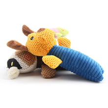 Load image into Gallery viewer, Pet Dog Squeaky Toys Animals Shapes Squeaky Plush Chew Toys for Small Medium Large Dogs
