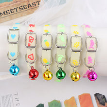 Load image into Gallery viewer, Adjustable Pet Glowing Collar With Bell Buckle Neck Strap Puppy Luminous Collar Cute Dog Cat Collar Glow At Night Pet Supplies
