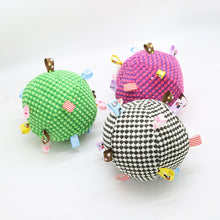 Load image into Gallery viewer, Interactive Ball Dog Toy for Aggressive Chewers Training Decompress Bite Resistant Plush Handle Dog Toys with Bells Pet Supplies
