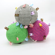Load image into Gallery viewer, Interactive Ball Dog Toy for Aggressive Chewers Training Decompress Bite Resistant Plush Handle Dog Toys with Bells Pet Supplies
