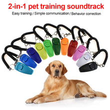 Load image into Gallery viewer, 1Pc Pet Dog Whistle And Clicker Puppy Stop Barking Training Aid Tool Clicker Portable Trainer Pet Products Supplies
