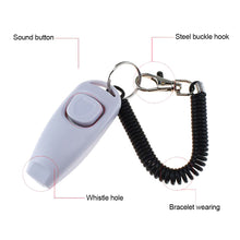 Load image into Gallery viewer, 1Pc Pet Dog Whistle And Clicker Puppy Stop Barking Training Aid Tool Clicker Portable Trainer Pet Products Supplies
