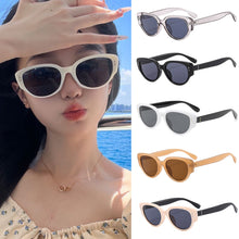 Load image into Gallery viewer, Individuality Simple Oval Sungalsses Women Men Vintage Retro Black Sun Glasses Female Fashion Classic Small Frame Shades
