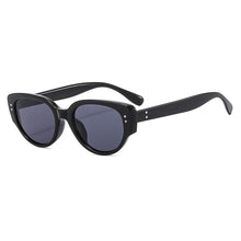 Load image into Gallery viewer, Individuality Simple Oval Sungalsses Women Men Vintage Retro Black Sun Glasses Female Fashion Classic Small Frame Shades
