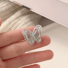 Load image into Gallery viewer, Colorful Acrylic Butterfly Hairpins Girl Hair Clips Barrettes Women Sweet Hair Ornament Rainbow Headwear Fashion Hair Accessories

