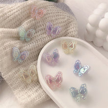 Load image into Gallery viewer, Colorful Acrylic Butterfly Hairpins Girl Hair Clips Barrettes Women Sweet Hair Ornament Rainbow Headwear Fashion Hair Accessories

