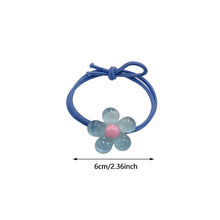 Load image into Gallery viewer, Korean Children Noctilucent Flower Scrunchies Women Girls Elastic Hair Rubber Bands Accessories Tie Hair Ring Rope Ponytail Holder Luminous Headdress
