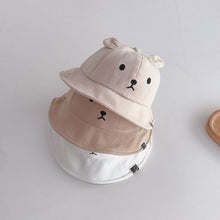 Load image into Gallery viewer, Cute Bear Baby Spring and Summer Bucket Hat With Ears Boy Girl Cotton Kids Sun Hat Outdoor Summer Child Thin Panama Cap Suitable for 4-24 Months Baby
