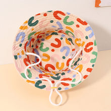 Load image into Gallery viewer, Double Sided Kids Bucket Hat With String Cute Letter Embroidered Boys Girls Fisherman Panama Cap Summer Outdoor Sun Hats Gorras
