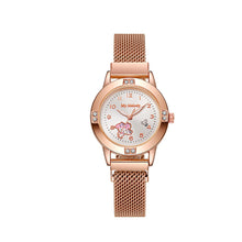 Load image into Gallery viewer, Simple Rose Gold Luxury Rhinestone Retro Versatile Quartz Cute Women's Watch Casual Small Dial Quartz Fashion Steel Strip Ladies Wristwatches
