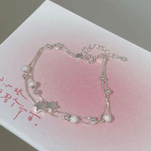 Load image into Gallery viewer, 925 sterling silver Beautiful stars Bracelets for women korean fashion designer party Wedding Jewelry Holiday gifts
