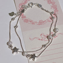 Load image into Gallery viewer, 925 sterling silver Beautiful stars Bracelets for women korean fashion designer party Wedding Jewelry Holiday gifts

