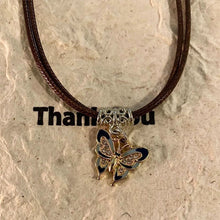 Load image into Gallery viewer, Vintage Black Rope Butterfly Necklace Collarbone Chain Choker Alloy Butterfly Handmade Pendant Necklace For Lovers Women Spice Girls
