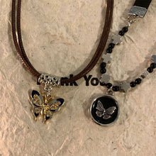 Load image into Gallery viewer, Vintage Black Rope Butterfly Necklace Collarbone Chain Choker Alloy Butterfly Handmade Pendant Necklace For Lovers Women Spice Girls
