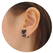Load image into Gallery viewer, New Funny Small Black Cat Earring for Women Girl Fashion Cute Animal Kitten Earrings Fashion Party Festival Piercing Jewelry
