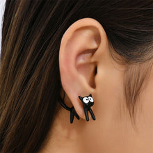 Load image into Gallery viewer, New Funny Small Black Cat Earring for Women Girl Fashion Cute Animal Kitten Earrings Fashion Party Festival Piercing Jewelry
