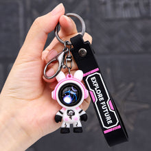 Load image into Gallery viewer, Lovely Cartoon Bear Explore Future Car Key Chain Pendant Bag Pendant Keychain Delicate Simple Key Chain for Girls Couple Gifts
