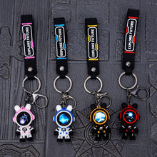 Load image into Gallery viewer, Lovely Cartoon Bear Explore Future Car Key Chain Pendant Bag Pendant Keychain Delicate Simple Key Chain for Girls Couple Gifts
