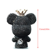 Load image into Gallery viewer, Cute Car Interior Decoration Rhinestone Bear Car Dashboard Doll Balloon Ornament Decoration for Room Decoration Desk Gift
