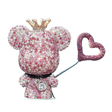 Load image into Gallery viewer, Cute Car Interior Decoration Rhinestone Bear Car Dashboard Doll Balloon Ornament Decoration for Room Decoration Desk Gift
