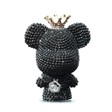 Load image into Gallery viewer, Cute Car Interior Decoration Rhinestone Bear Car Dashboard Doll Balloon Ornament Decoration for Room Decoration Desk Gift
