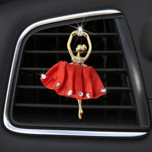 Load image into Gallery viewer, Car Ballet Girl Perfume Clip Air-conditioning Outlet Perfume Clip Ballerina Girl Freshener Fragrance Clip Car Decor Accessories
