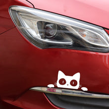 Load image into Gallery viewer, Universal Surprise Cat Peeking Car Stickers Decal Vinyl Black/White Funny Cat Car Styling Decoration Accessories
