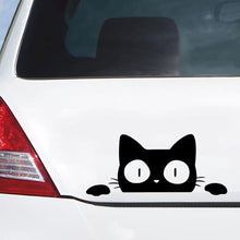 Load image into Gallery viewer, Universal Surprise Cat Peeking Car Stickers Decal Vinyl Black/White Funny Cat Car Styling Decoration Accessories
