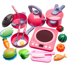 Load image into Gallery viewer, 20/51/61Pcs Kids Play Kitchen Set Pretend Play Cooking Toys Set Toys Playset For Toddlers Toy Pots And Pans For Kids Kitchen
