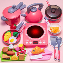 Load image into Gallery viewer, 20/51/61Pcs Kids Play Kitchen Set Pretend Play Cooking Toys Set Toys Playset For Toddlers Toy Pots And Pans For Kids Kitchen
