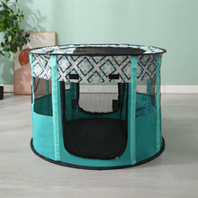 Load image into Gallery viewer, Portable Folding Pet Tent Delivery Room Round Cage For Cat Tent Playpen Puppy Kennel Easy Operation Fence Outdoor Dogs House
