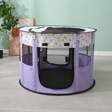 Load image into Gallery viewer, Portable Folding Pet Tent Delivery Room Round Cage For Cat Tent Playpen Puppy Kennel Easy Operation Fence Outdoor Dogs House
