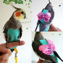 Load image into Gallery viewer, Cute Butterfly Birds Flight Suit with Bow Tie Parrot Diaper Flight Suit Diaper Clothes Parakeet Pigeon Medium Large Pet Bird
