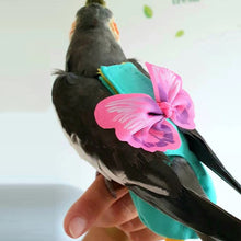 Load image into Gallery viewer, Cute Butterfly Birds Flight Suit with Bow Tie Parrot Diaper Flight Suit Diaper Clothes Parakeet Pigeon Medium Large Pet Bird
