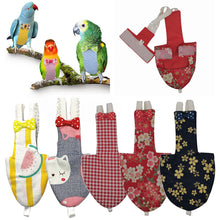 Load image into Gallery viewer, Japanese Style Sakura Birds Flight Suit with Bow Tie Parrot Diaper Flight Suit Diaper Clothes Parakeet Pigeon Medium Large Pet Bird
