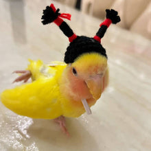 Load image into Gallery viewer, Pet Hamster Budgerigar Cockatiel Peony Parrot Bird Hat Wool Crochet Knitted Parrot Hat Small Animals Mini Hat Birds Toys

