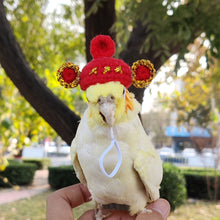 Load image into Gallery viewer, Pet Hamster Budgerigar Cockatiel Peony Parrot Bird Hat Wool Crochet Knitted Parrot Hat Small Animals Mini Hat Birds Toys
