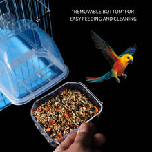 Load image into Gallery viewer, Bird Cage Feeder Parrot Birds Water Hanging Bowl Parakeet Feeder Box Pet Cage Plastic Food Container Bird Supplies
