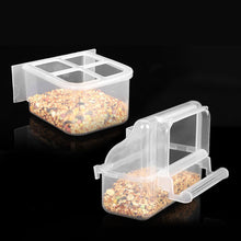 Load image into Gallery viewer, Bird Feeders Automatic Parrot Feeder Drinker Seed Food Container Cage Accessories For Small Medium Parakeets
