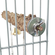 Load image into Gallery viewer, Bird Parrot Wooden Stand Playstand with Bell Cage Sleeping Stand Play Toys for Parakeets Parrot Birds Swing Toy
