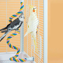 Load image into Gallery viewer, Parrot Bird Standing Toys Cotton Rope Colorful Toy Chew Perches for Bird Cage Standing Woven Rope Bird Accessories Parrot Toys
