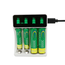 Load image into Gallery viewer, 1PC AA/AAA Battery USB Smart Charger 1.2V Battery Efficient Charger With LCD Display
