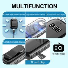 Load image into Gallery viewer, Lapel 5.4 Bluetooth Headphone Multi-Function TF Card MP3 Ultra Long Life Car FM Bluetooth Receiver Audio Adapter
